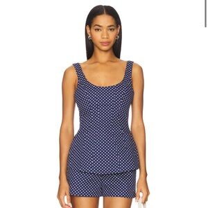 ⚜️ Amanda Uprichard Empire & Reeves Polka Dot Set